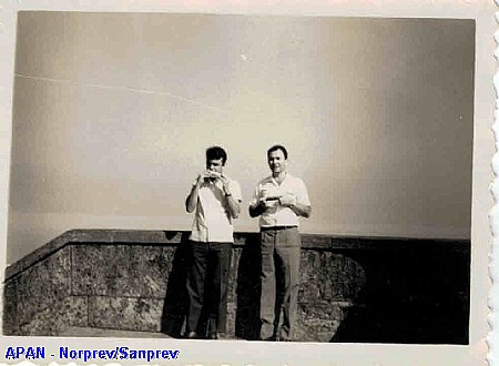 FONTE: Arquivo Pessoal Etalivio Martins - Martins e Agostinho no Corcovado - 1967